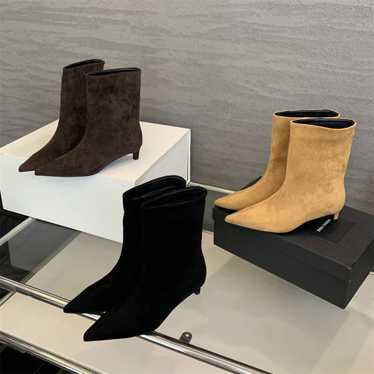 Women's Pointed-Toe Ankle Boots
