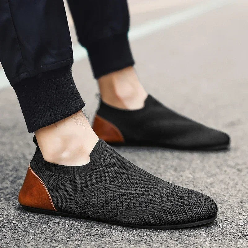 Massimos Lightweight Knit Slip-On Loafers