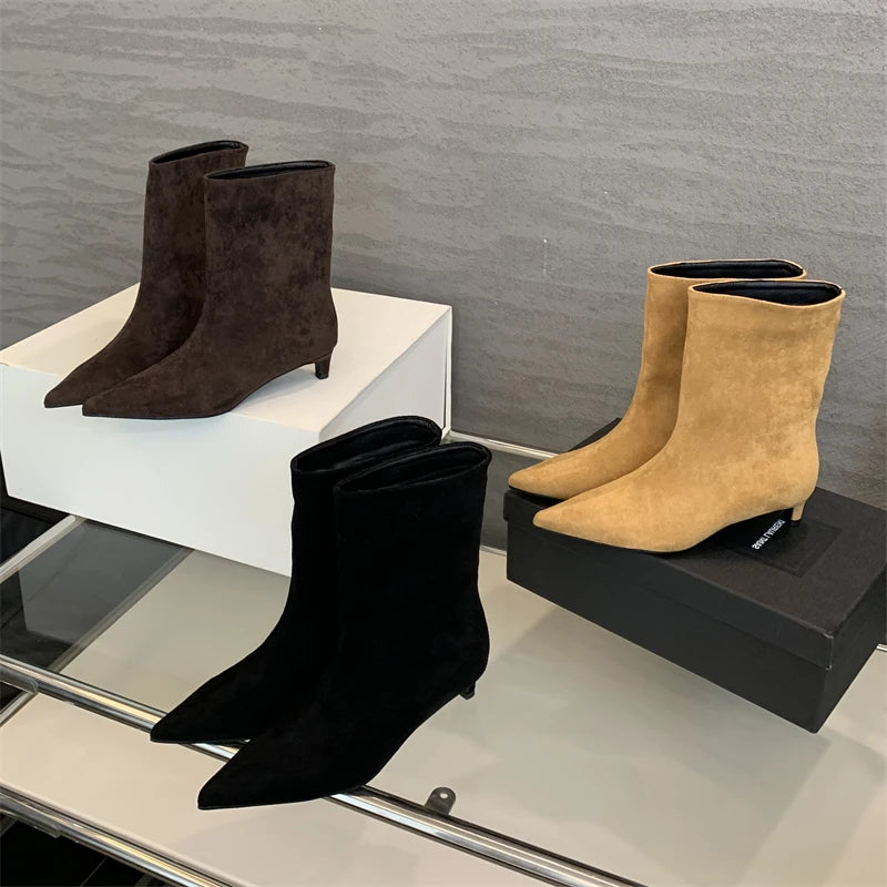 Women's Pointed-Toe Ankle Boots