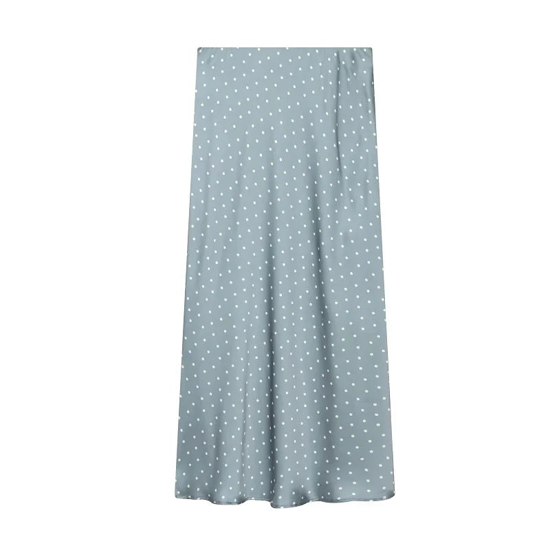 Women's Satin Midi Skirt