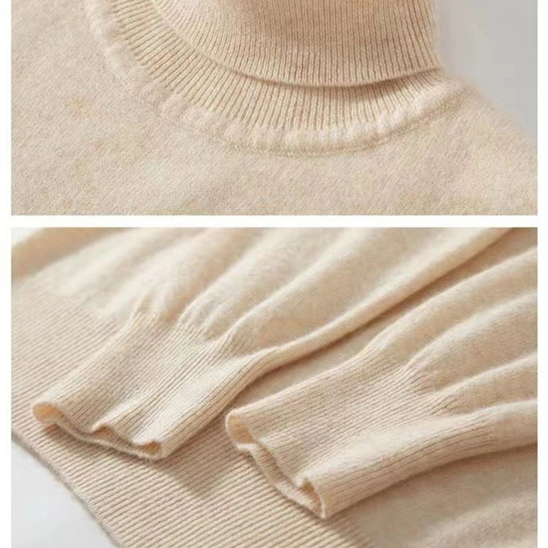 Men's Turtleneck Knit Sweater