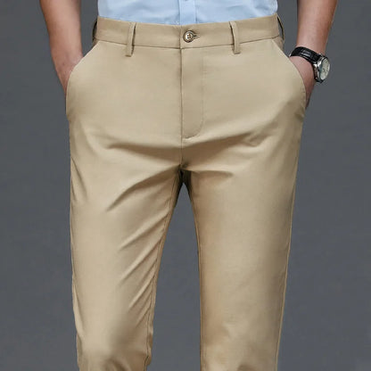 Men's Straight-Leg Smart Trousers