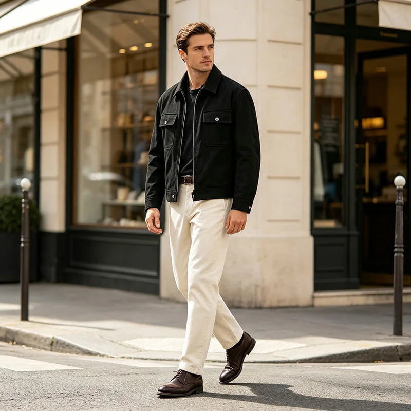 Men's Brushed Overshirt Jacket