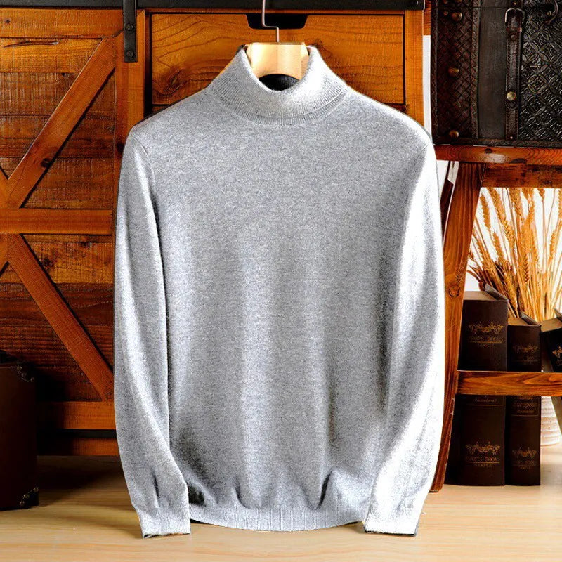 Men's Turtleneck Knit Sweater
