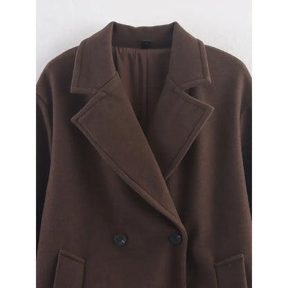 Women's Notched Long Coat
