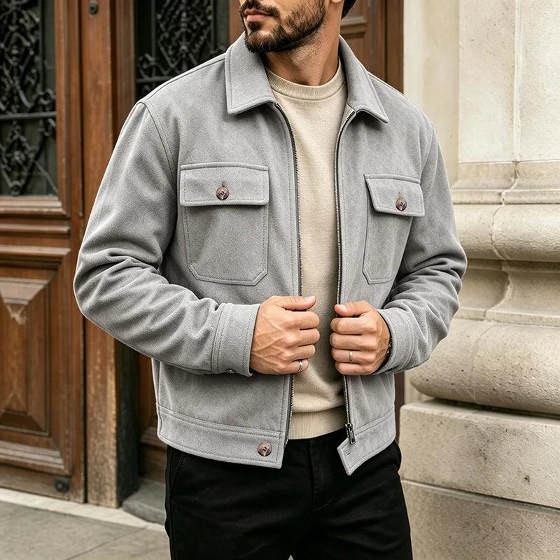 Men's Brushed Overshirt Jacket
