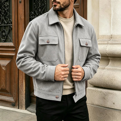 Men's Brushed Overshirt Jacket