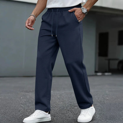Men's Drawstring Straight-Leg Trousers