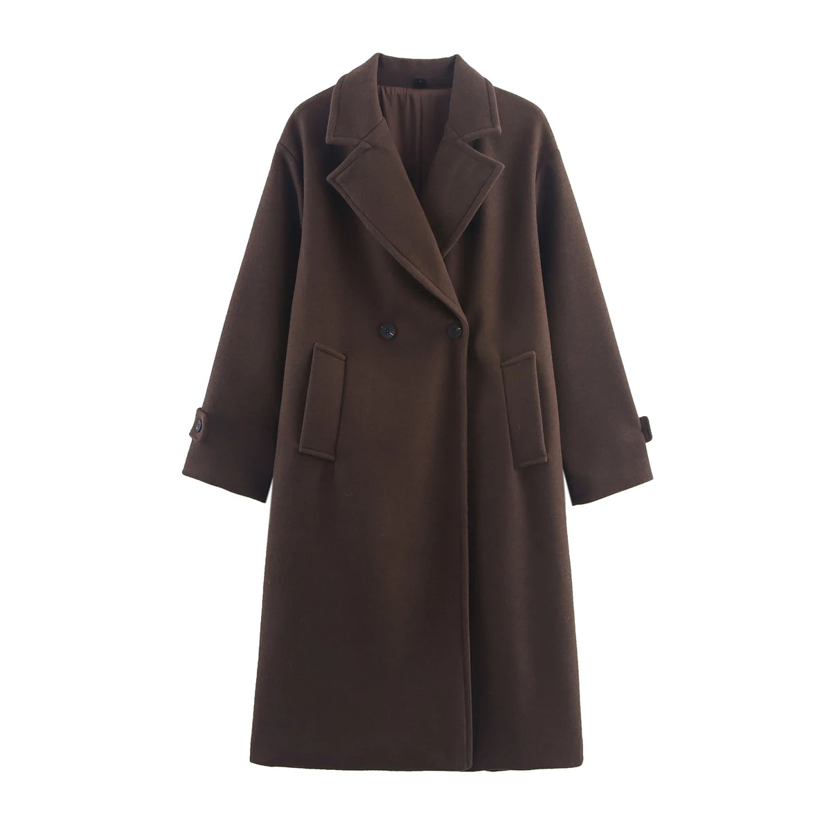 Women's Notched Long Coat