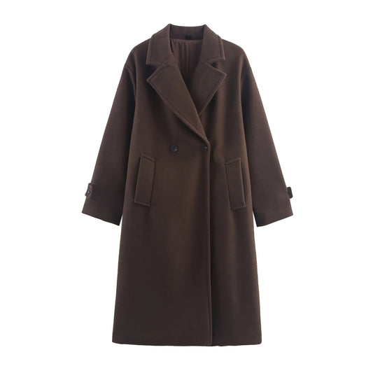 Women's Notched Long Coat