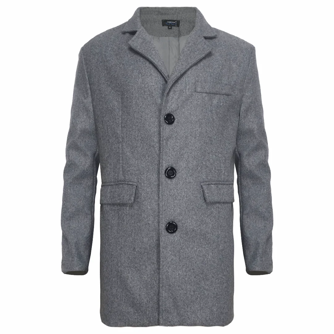 Men's Longline Textured Coat