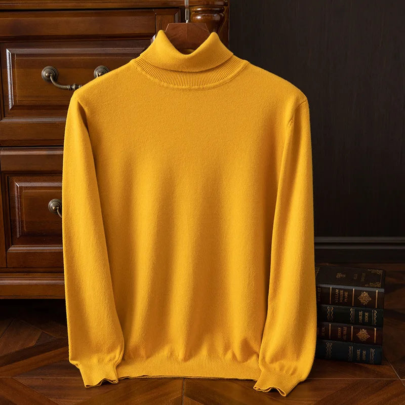 Men's Turtleneck Knit Sweater