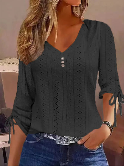 Women's Lace Long-Sleeve Top