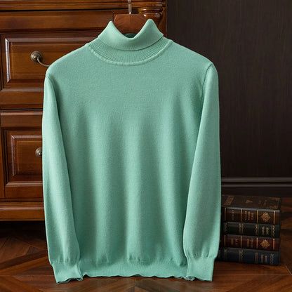 Men's Turtleneck Knit Sweater