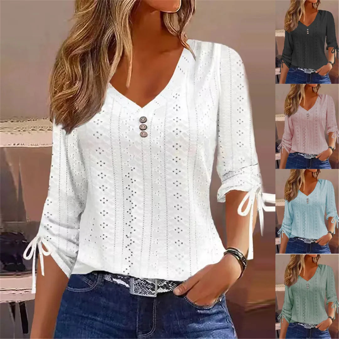 Women's Lace Long-Sleeve Top