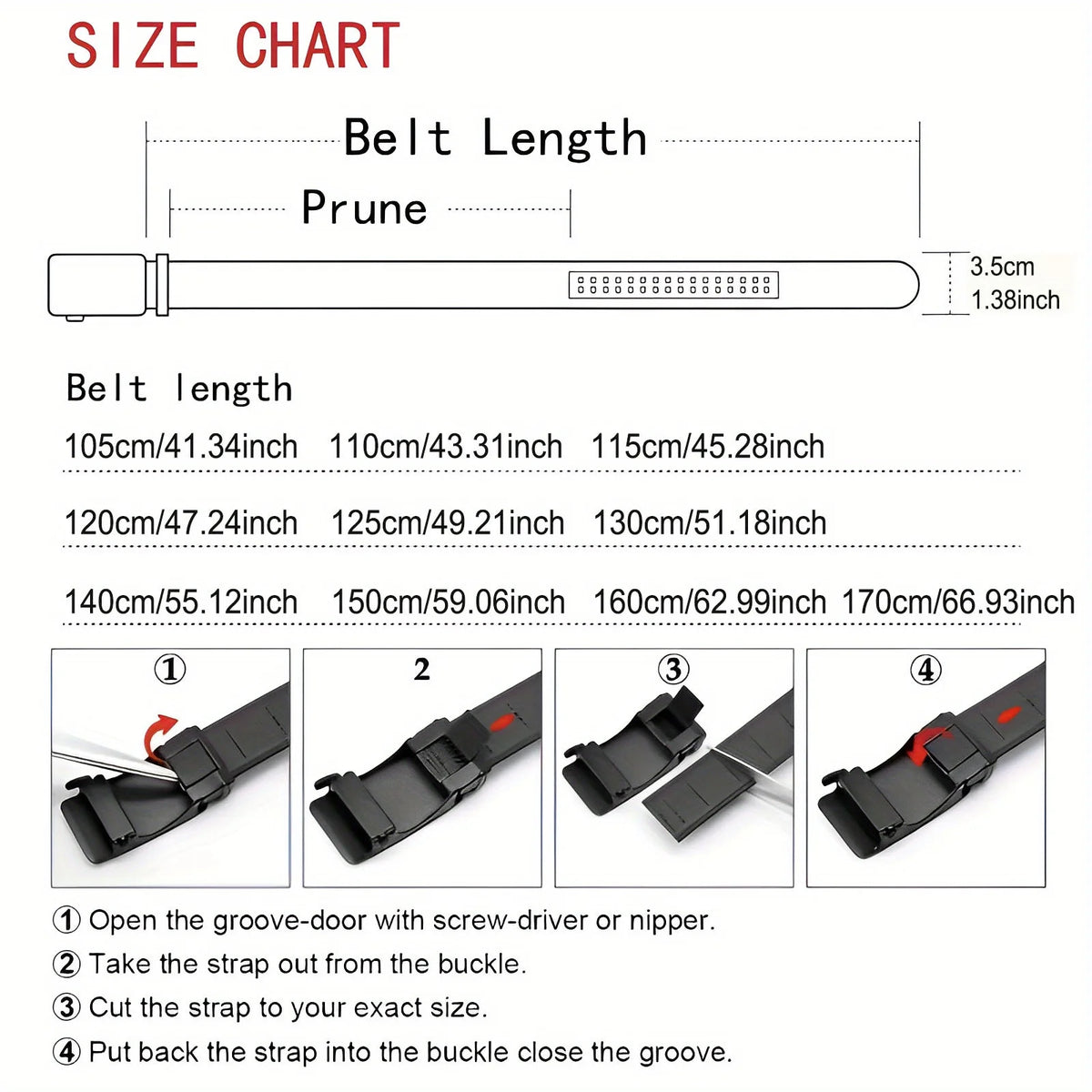 Men's Automatic-Buckle Belt