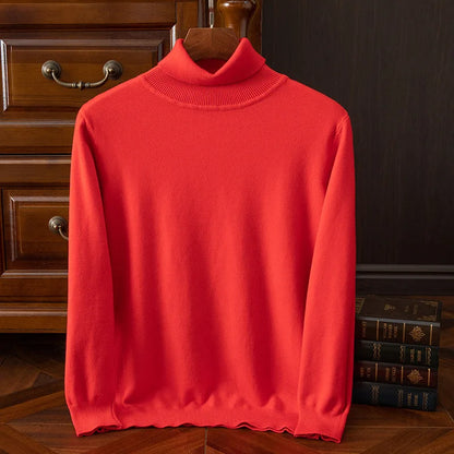 Men's Turtleneck Knit Sweater