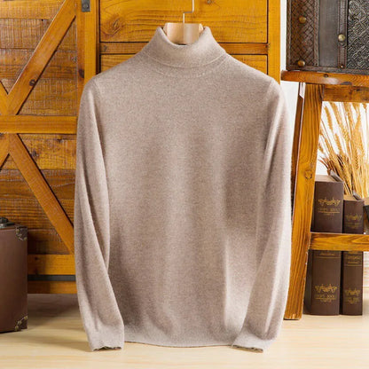 Men's Turtleneck Knit Sweater