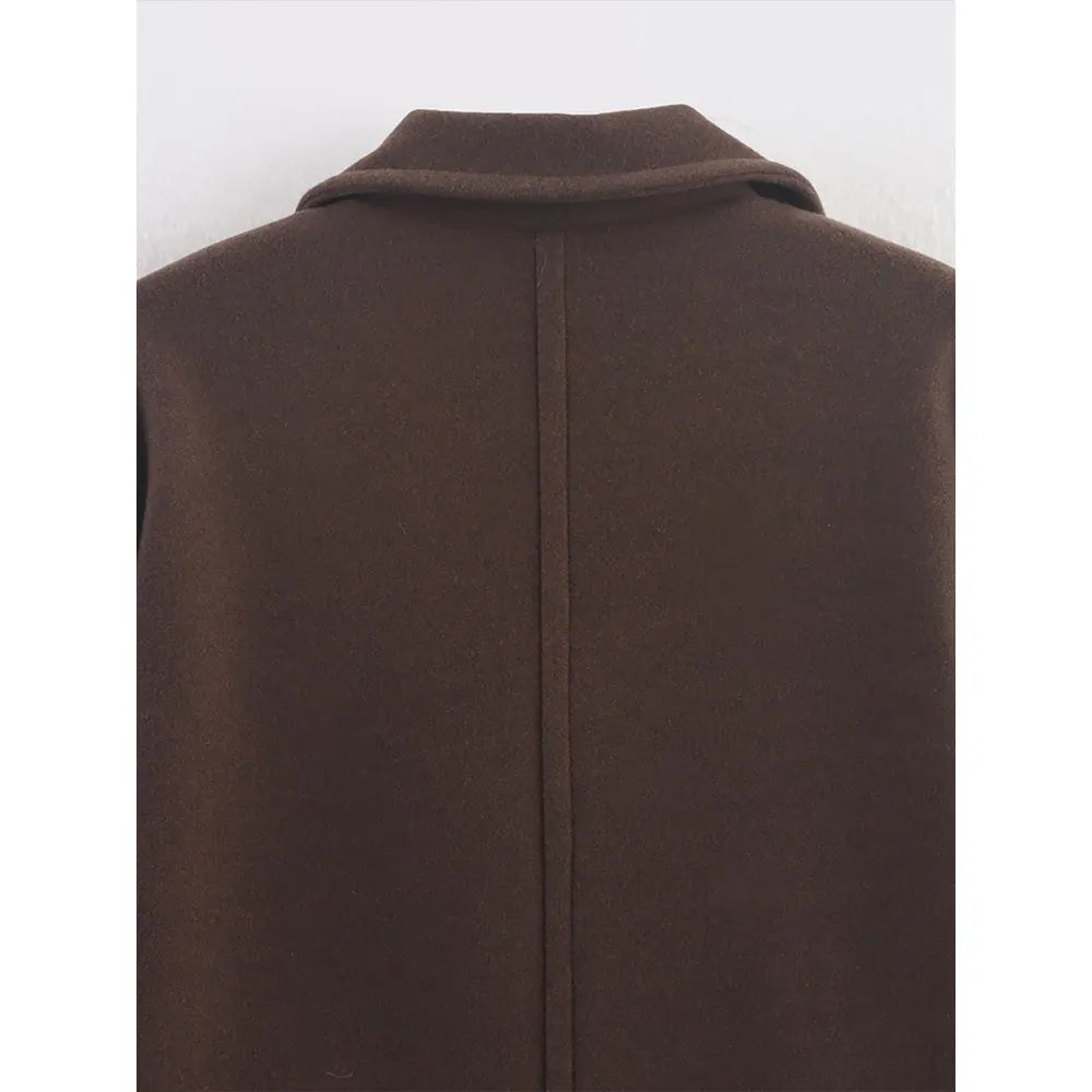 Women's Notched Long Coat