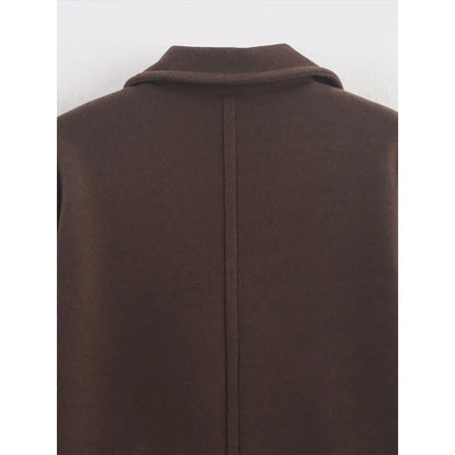 Women's Notched Long Coat