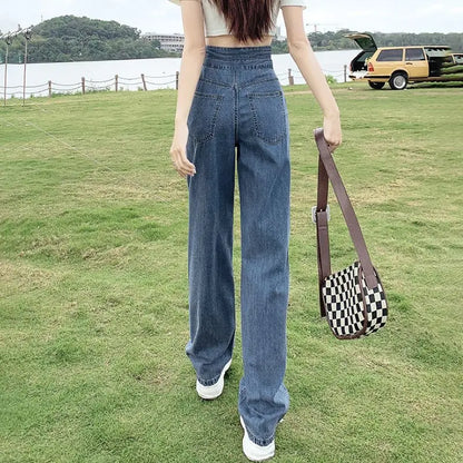 Women's High-Waist Wide-Leg Jeans