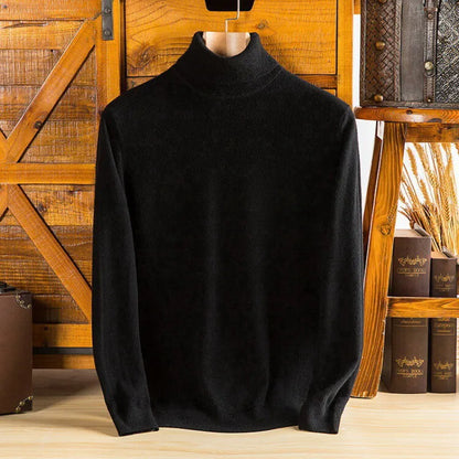 Men's Turtleneck Knit Sweater