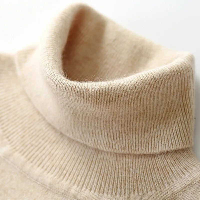 Men's Turtleneck Knit Sweater