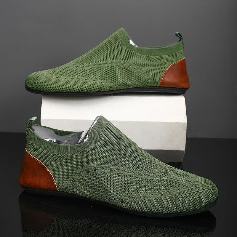 Massimos Lightweight Knit Slip-On Loafers