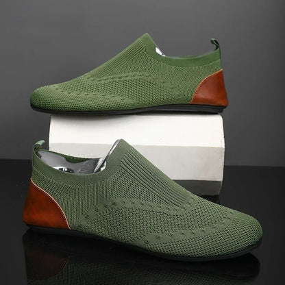 Massimos Lightweight Knit Slip-On Loafers