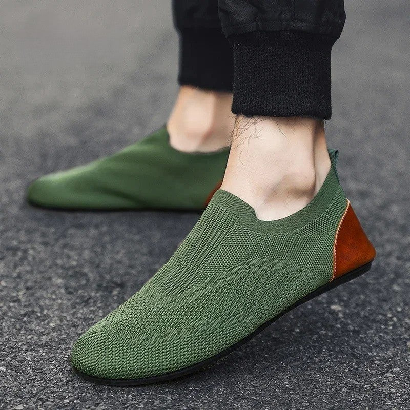Massimos Lightweight Knit Slip-On Loafers